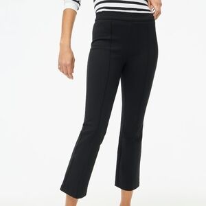 J. Crew Women's Crop flare ponte pant black size 12